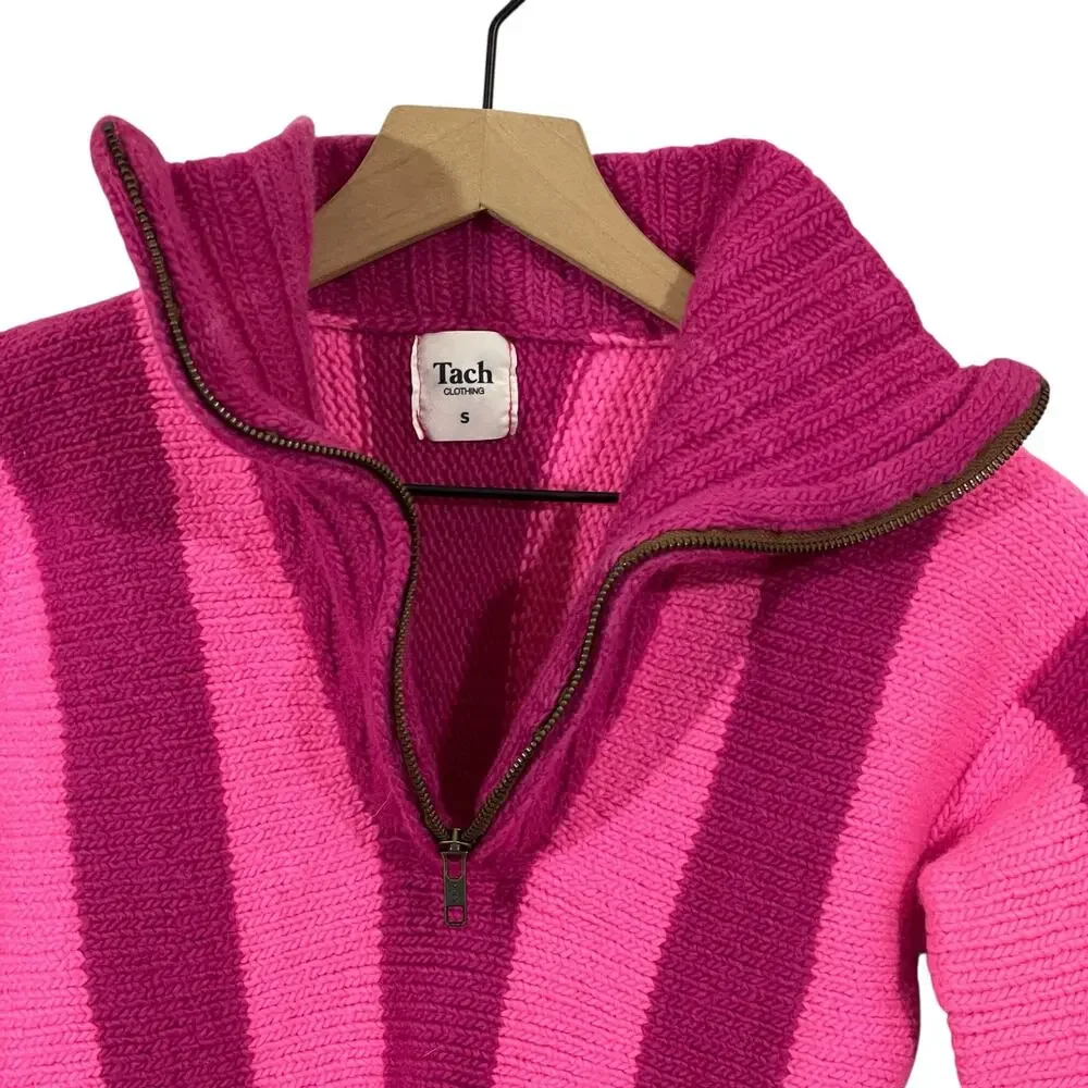 Tach Clothing Linnette Knit Sweater - Fuchsia/Pink - Small